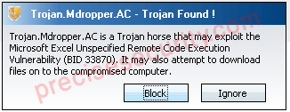 Trojan.Mdropper.AC - Trojan Found!