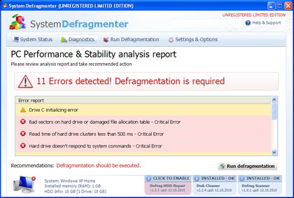 System Defragmenter Image of System Defragmenter