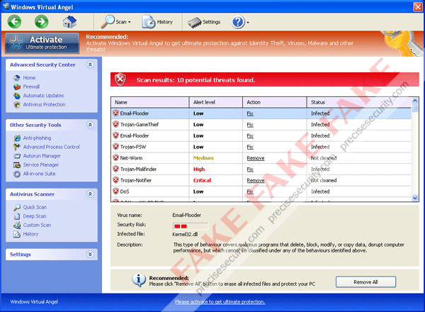 Fake Windows Virtual Angel