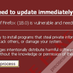 “Firefox need to update immediately!” Redirect