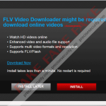 “FLV Video Downloader might be required to download online videos”