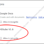Remove HDtube V1.6 Extension